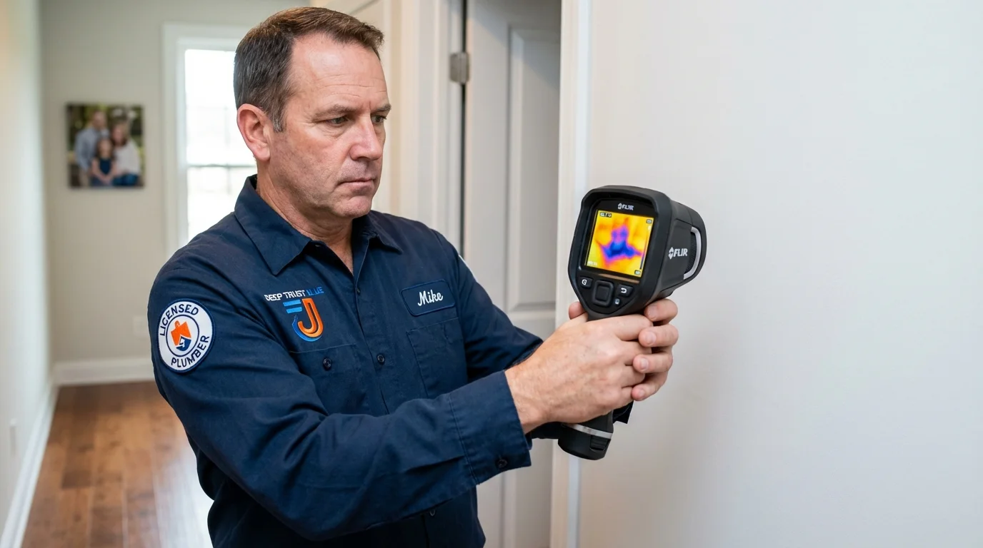 Thermal imaging leak detection by Johns Plumbing LLC in Middle Village